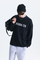 Dokulu London Baskılı Sweatshirt