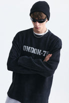 Dokulu London Baskılı Sweatshirt