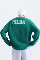 Dokulu London Baskılı Sweatshirt