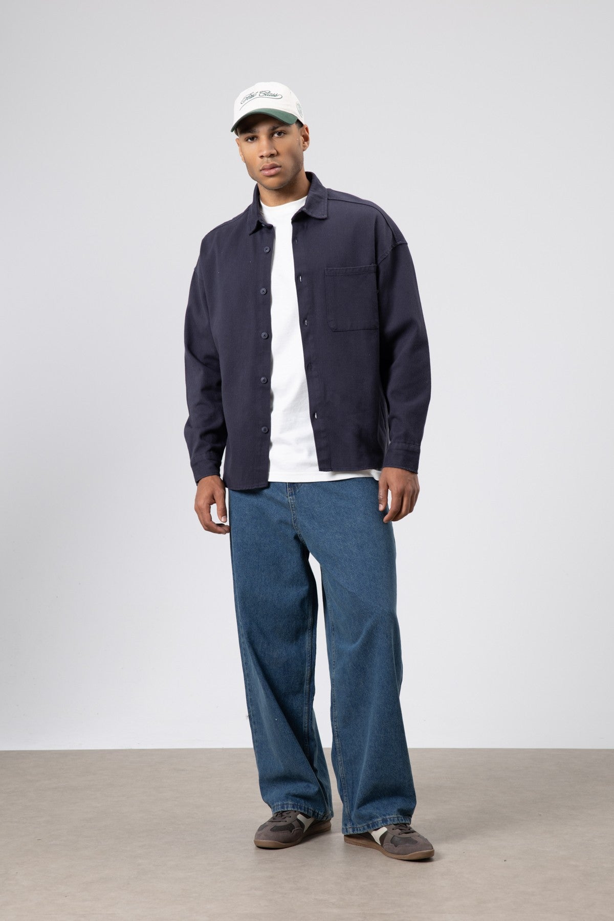 Oversize Gabardin Gömlek Ceket