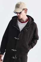 Oversize Klips Kapama Sweatshirt Takım