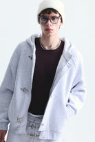 Oversize Klips Kapama Sweatshirt Takım