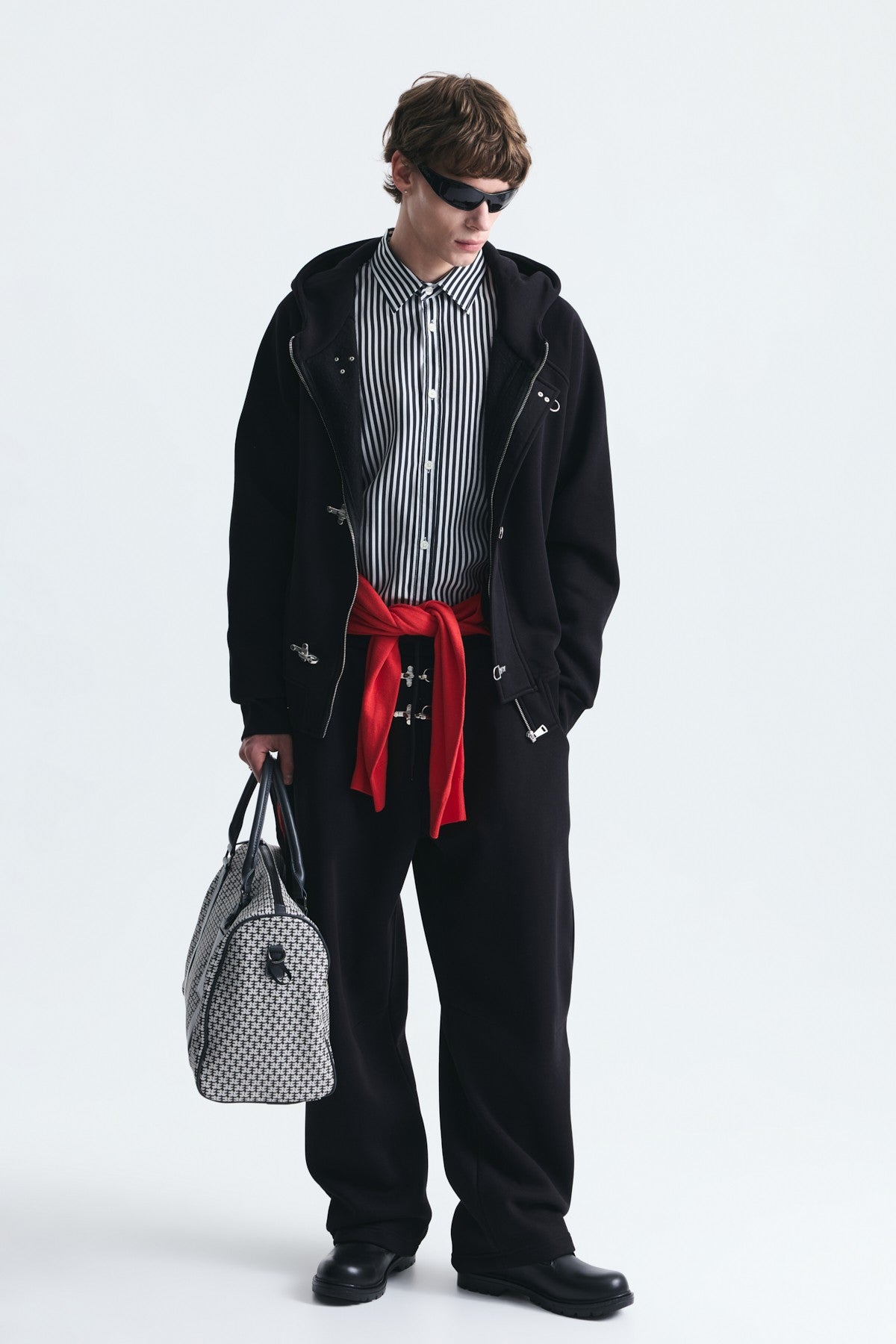 Oversize Klips Kapama Sweatshirt Takım