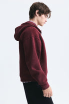Boxy Fit Metal Klips Kapama Sweatshirt