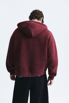 Boxy Fit Metal Klips Kapama Sweatshirt