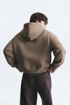 Boxy Fit Metal Klips Kapama Sweatshirt