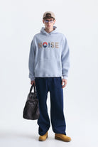 Nakışlı Oversize Kapüşonlu Sweatshirt