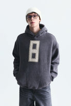 Numara Baskılı Oversize Sweatshirt