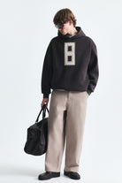 Numara Baskılı Oversize Sweatshirt