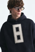 Numara Baskılı Oversize Sweatshirt