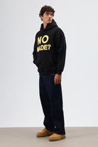 Oversize Baskılı Kapüşonlu Sweatshirt