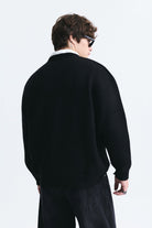Oversize Baskılı Kazak