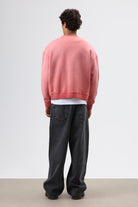 Oversize Bisiklet Yaka Cepli Sweatshirt