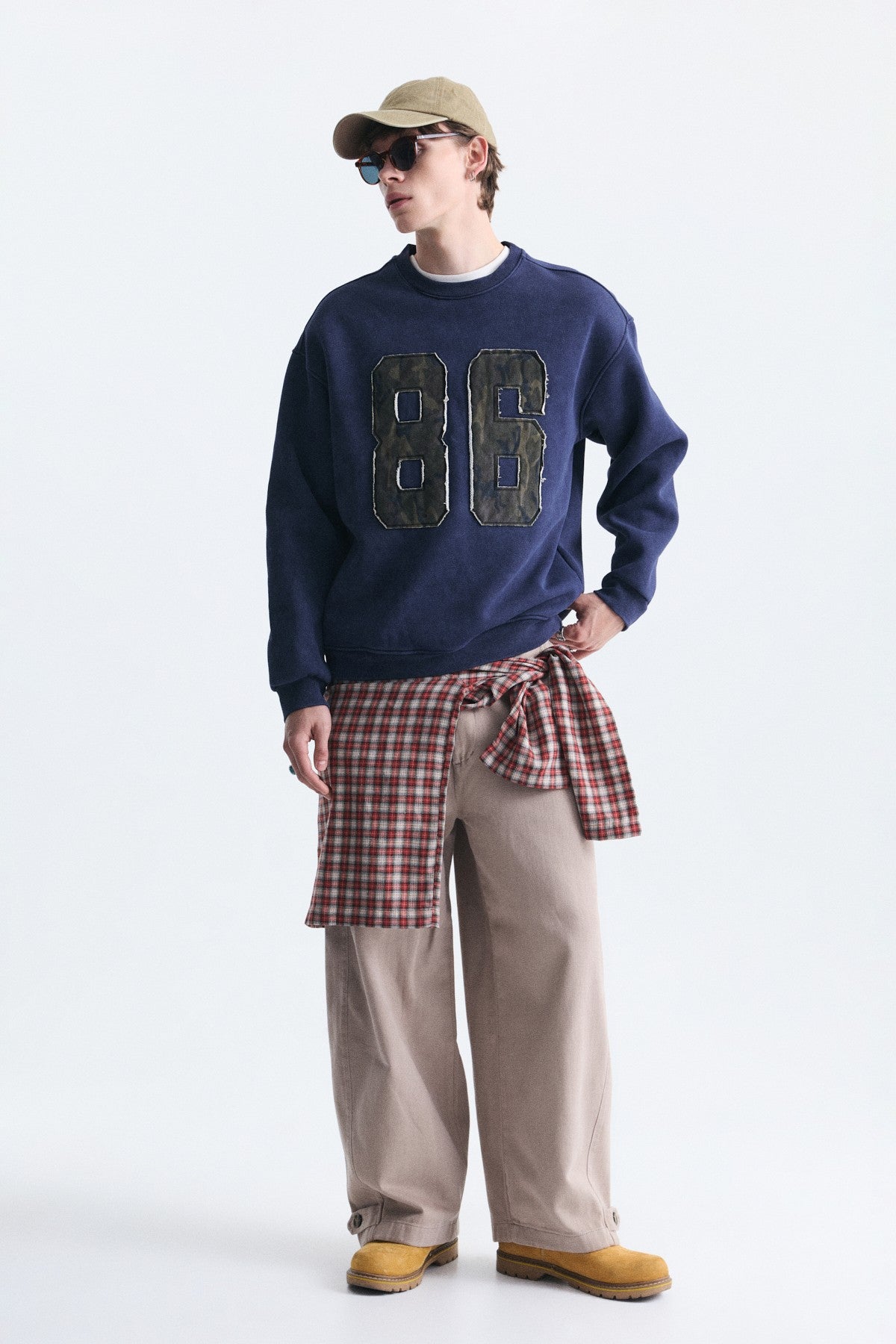 Oversize Bisiklet Yaka Sweatshirt