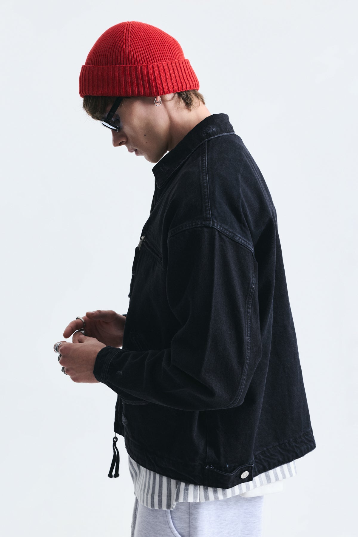 Oversize Fermuar Kapama Kot Mont