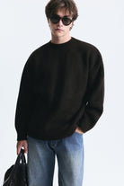 Oversize Fitilli Triko Kazak