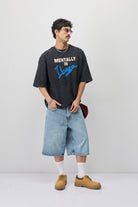 Oversize İBiza Baskılı Tişört