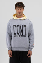 Çift Renk Baskılı Oversize Sweatshirt