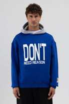 Çift Renk Baskılı Oversize Sweatshirt