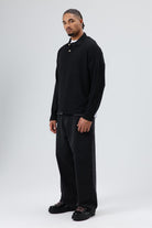Oversize Polo Yaka Triko Kazak