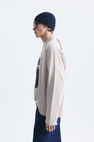 Oversize Rakam Baskılı Sweatshirt