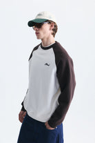 Oversize Renk Bloklu Sweatshirt