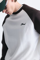 Oversize Renk Bloklu Sweatshirt