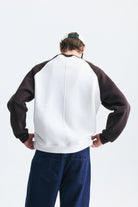 Oversize Renk Bloklu Sweatshirt