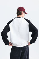 Oversize Renk Bloklu Sweatshirt