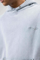 Oversize Yıkamalı Baskılı Kapüşonlu Sweatshirt