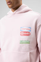 Oversize Yıkamalı Baskılı Kapüşonlu Sweatshirt