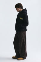 Oversize Yıkamalı Kapüşonlu Sweatshirt