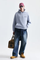 Oversize Yıkamalı Kapüşonlu Sweatshirt