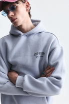 Oversize Yıkamalı Kapüşonlu Sweatshirt