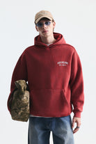Oversize Yıkamalı Kapüşonlu Sweatshirt
