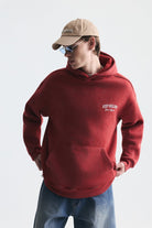 Oversize Yıkamalı Kapüşonlu Sweatshirt