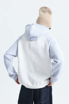 Renk Bloklu Kapüşonlu Sweatshirt