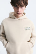 Oversize Sırt Baskılı Sweatshirt