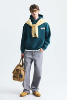 Oversize Sırt Baskılı Sweatshirt