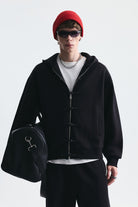 Süslü Düğme Sweatshirt Ve Barrel Fit Eşofman Takım