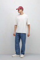 Yan Dikiş Detaylı Baggy Jean