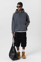 Premıum Yıkamalı Kapüşonlu Oversize Sweatshirt
