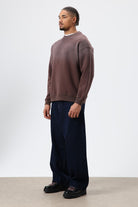 Yıkamalı Taş Detaylı Oversize Sweatshirt