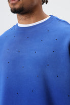 Yıkamalı Taş Detaylı Oversize Sweatshirt