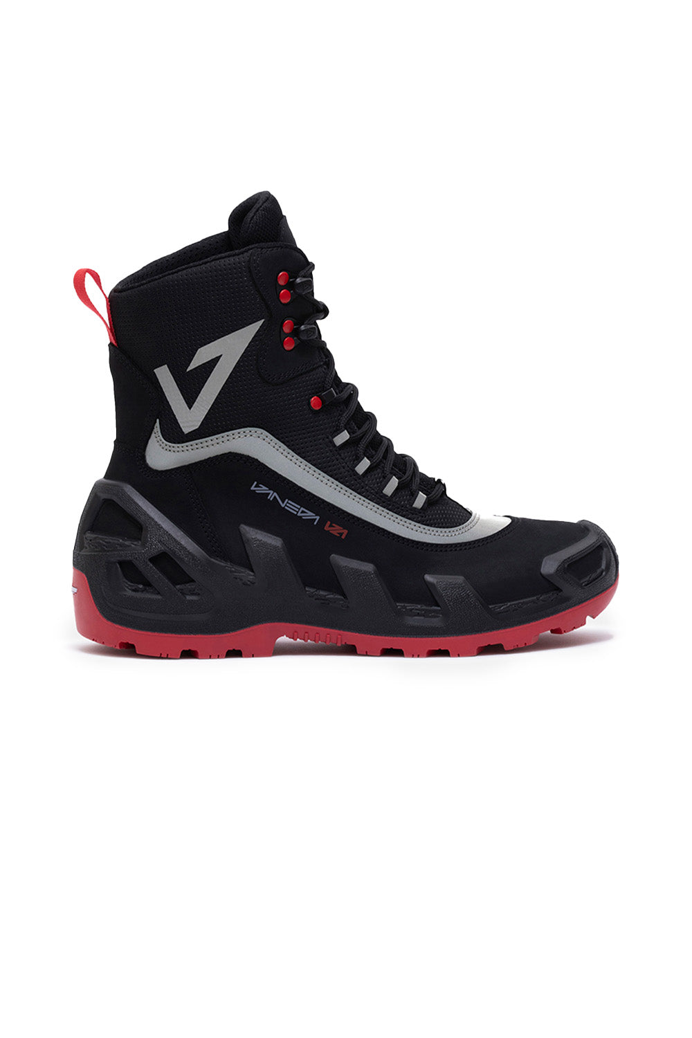 998 V Clutch Pro Next Nubuk Erkek Bot Siyah/Kırmızı - 0