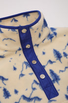 Vaneda-Regular Fit Next Unisex Polar Desenli Mavi-4-Milagron.com