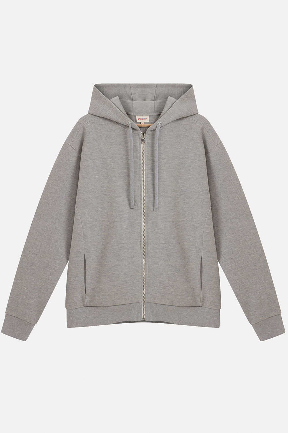 Vaneda-Urbanwild Hoodie Fermuarlı Gri Melanj-1-Milagron.com