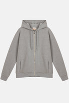 Vaneda-Urbanwild Hoodie Fermuarlı Gri Melanj-1-Milagron.com