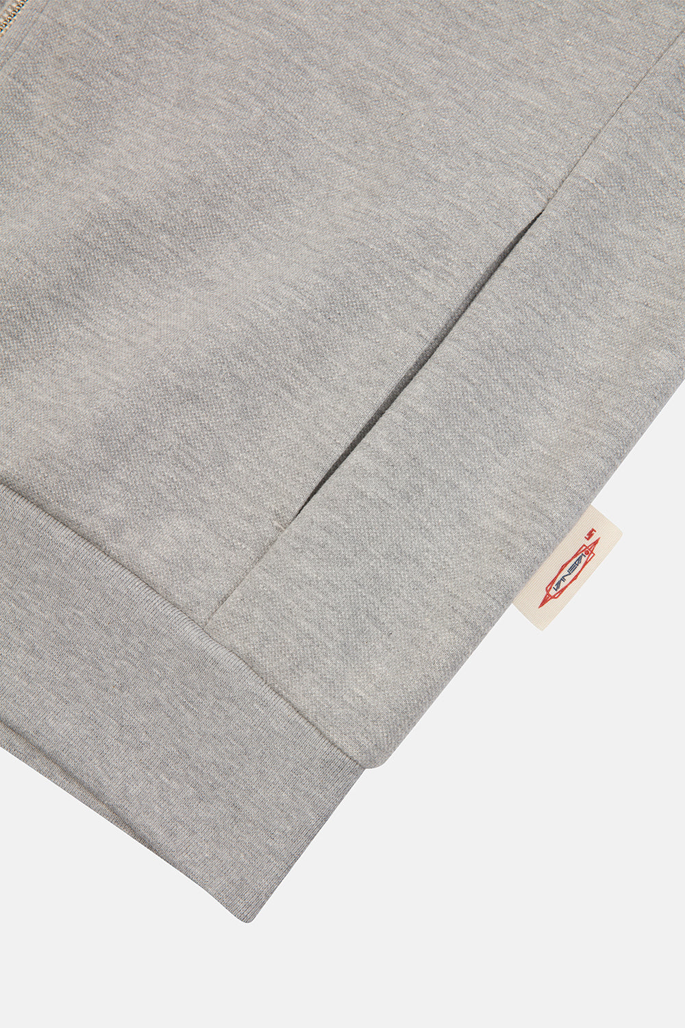 Vaneda-Urbanwild Hoodie Fermuarlı Gri Melanj-4-Milagron.com