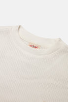 Vaneda-Urbanwild Uzun Kollu Waffle Tshirt Beyaz-3-Milagron.com